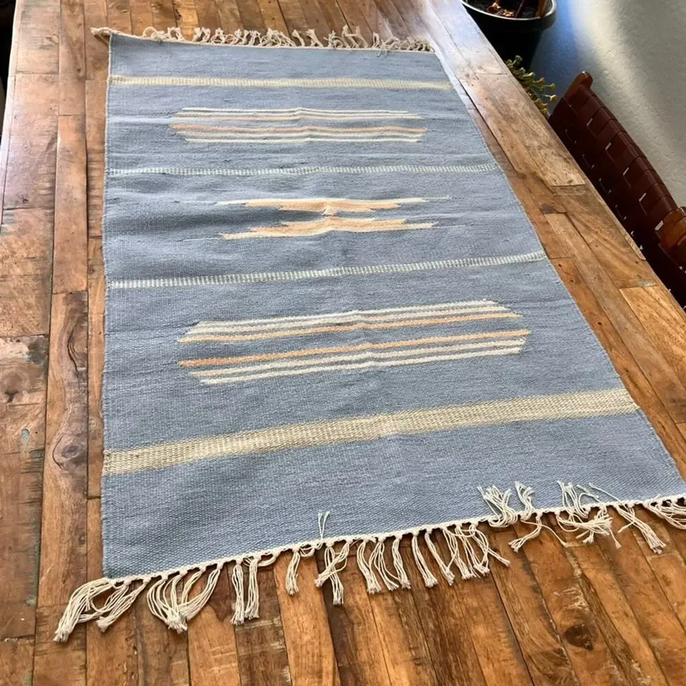 Vintage Handwoven Area Rug 48 x 28